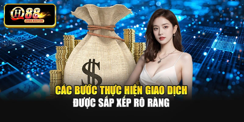 Các bước thực hiện giao dịch được sắp xếp rõ ràng